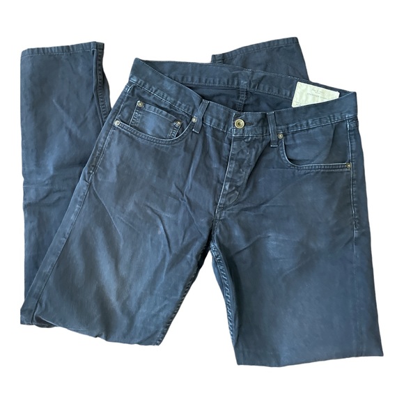 rag & bone Other - Rag & Bone standard issue Fit 2 Slim Leg navy blue slacks size 32 button fly